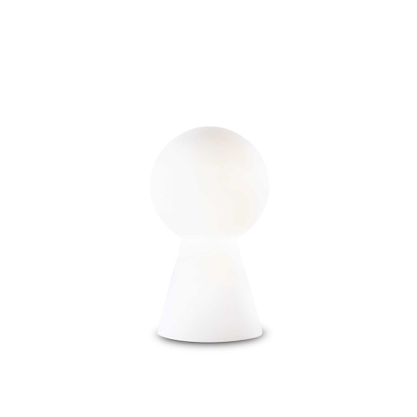 Stalinis šviestuvas BIRILLO TL1 SMALL BIANCO, 000268, Lima Design, Ideal Lux, Stalinis šviestuvas BIRILLO TL1 SMALL BIANCO, 000268