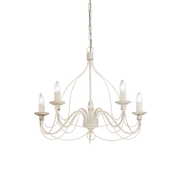 Pakabinamas šviestuvas CORTE SP5 BIANCO, 005881, Lima Design, Ideal Lux, Pakabinamas šviestuvas CORTE SP5 BIANCO, 005881