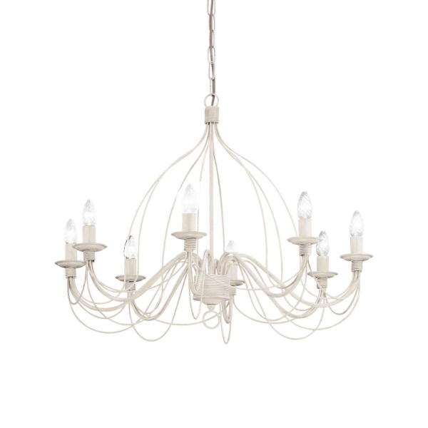 Pakabinamas šviestuvas CORTE SP8 BIANCO, 005898, Lima Design, Ideal Lux, Pakabinamas šviestuvas CORTE SP8 BIANCO, 005898