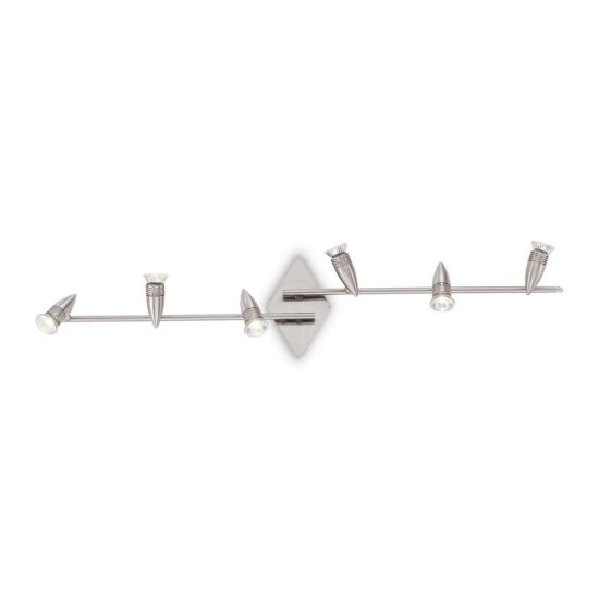 Lubinis šviestuvas ALFA PL6 NICKEL, 006338, Lima Design, Ideal Lux, Lubinis šviestuvas ALFA PL6 NICKEL, 006338