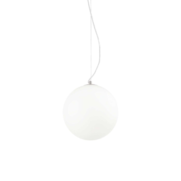 Pakabinamas šviestuvas MAPA BIANCO SP1 D30, 009087, Lima Design, Ideal Lux, Pakabinamas šviestuvas MAPA BIANCO SP1 D30, 009087