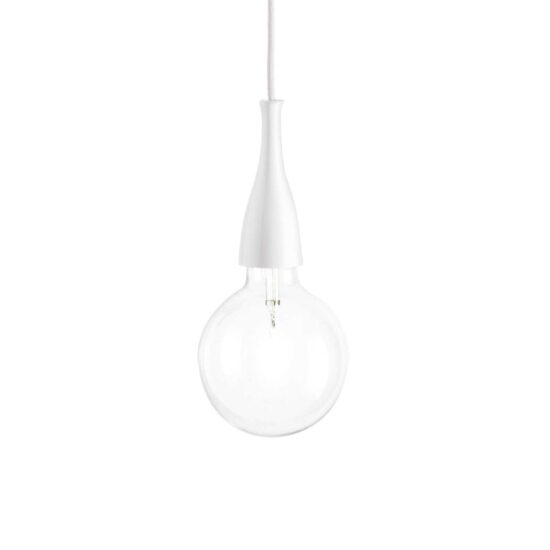 Pakabinamas šviestuvas MINIMAL SP1 BIANCO, 009360, Lima Design, Ideal Lux, Pakabinamas šviestuvas MINIMAL SP1 BIANCO, 009360