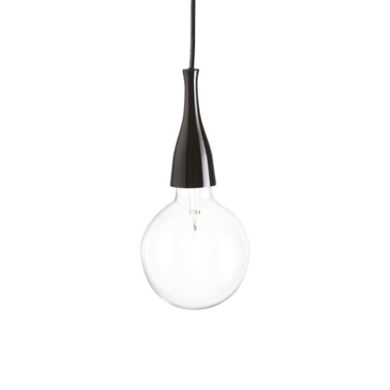 Pakabinamas šviestuvas MINIMAL SP1 NERO, 009407, Lima Design, Ideal Lux, Pakabinamas šviestuvas MINIMAL SP1 NERO, 009407