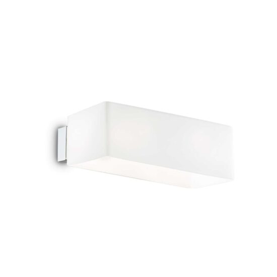 Sieninis šviestuvas BOX AP2 BIANCO, 009537, Lima Design, Ideal Lux, Sieninis šviestuvas BOX AP2 BIANCO, 009537