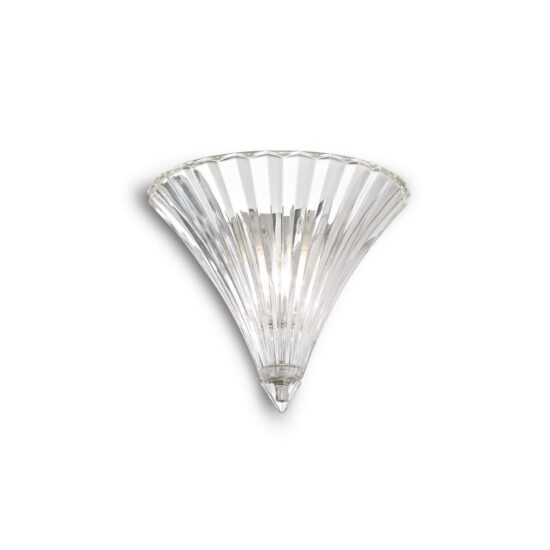 Sieninis šviestuvas SANTA AP1 SMALL TRASPARENTE, 013060, Lima Design, Ideal Lux, Sieninis šviestuvas SANTA AP1 SMALL TRASPARENTE, 013060