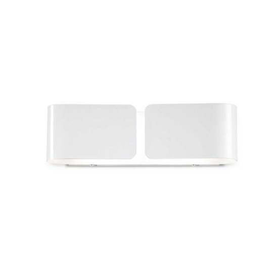 Sieninis šviestuvas CLIP AP2 SMALL BIANCO, 014166, Lima Design, Ideal Lux, Sieninis šviestuvas CLIP AP2 SMALL BIANCO, 014166