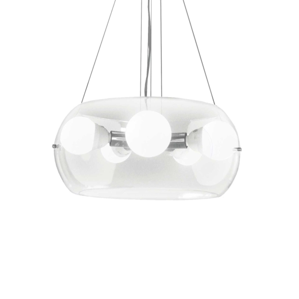 Pakabinamas šviestuvas AUDI-10 SP5 TRASPARENTE, 016863, Lima Design, Ideal Lux, Pakabinamas šviestuvas AUDI-10 SP5 TRASPARENTE, 016863