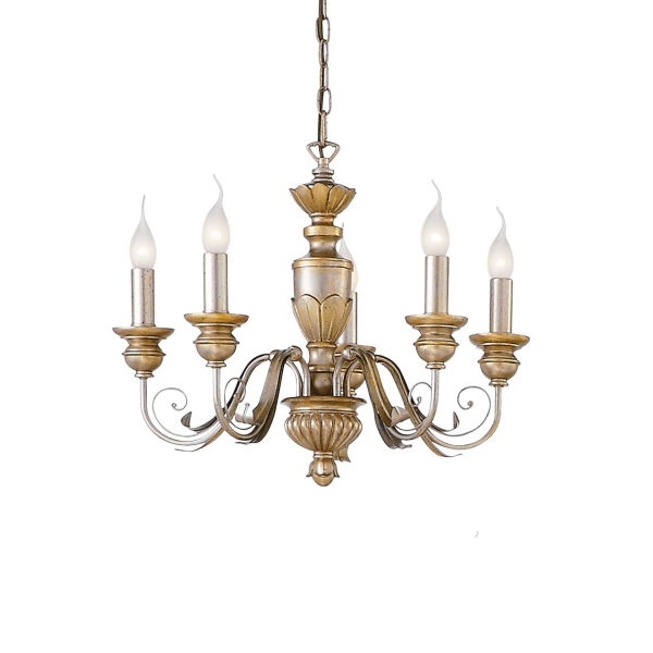 Pakabinamas šviestuvas FIRENZE SP5 ORO, 020822, Lima Design, Ideal Lux, Pakabinamas šviestuvas FIRENZE SP5 ORO, 020822
