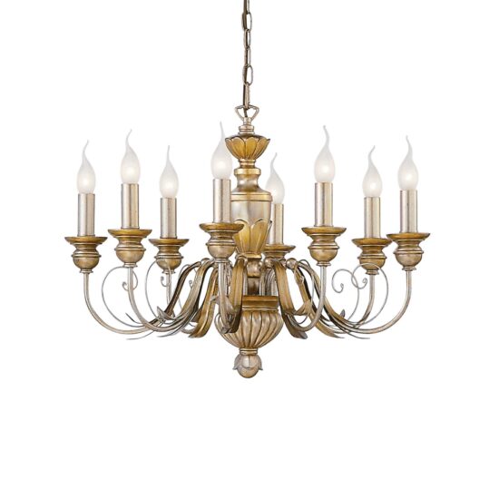 Pakabinamas šviestuvas FIRENZE SP8 ORO, 020839, Lima Design, Ideal Lux, Pakabinamas šviestuvas FIRENZE SP8 ORO, 020839