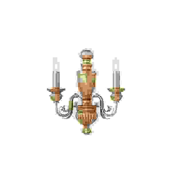 Sieninis šviestuvas FIRENZE AP2 ORO, 020846, Lima Design, Ideal Lux, Sieninis šviestuvas FIRENZE AP2 ORO, 020846