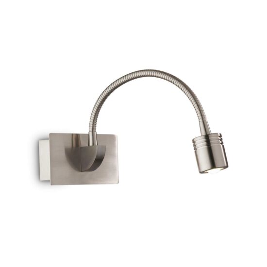 Sieninis šviestuvas DYNAMO AP NICKEL, 031477, Lima Design, Ideal Lux, Sieninis šviestuvas DYNAMO AP NICKEL, 031477
