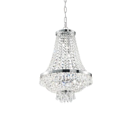 Pakabinamas šviestuvas CAESAR SP6 CROMO, 033532, Lima Design, Ideal Lux, Pakabinamas šviestuvas CAESAR SP6 CROMO, 033532