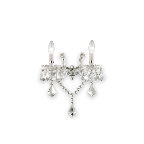 Sieninis šviestuvas FLORIAN AP2 CROMO, 035642, Lima Design, Ideal Lux, Sieninis šviestuvas FLORIAN AP2 CROMO, 035642