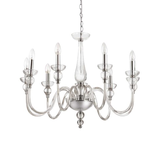 Pakabinamas šviestuvas DOGE SP9 TRASPARENTE, 044453, Lima Design, Ideal Lux, Pakabinamas šviestuvas DOGE SP9 TRASPARENTE, 044453