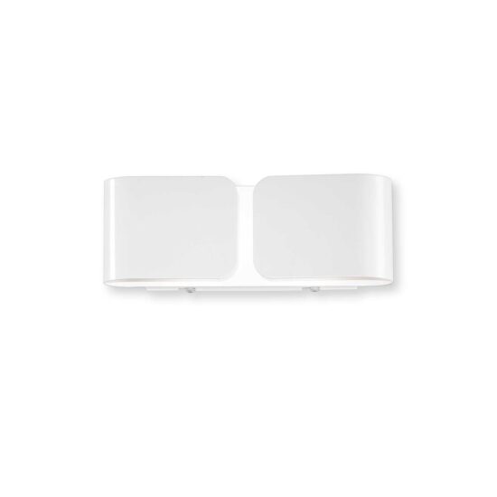 Sieninis šviestuvas CLIP AP2 MINI BIANCO, 049236, Lima Design, Ideal Lux, Sieninis šviestuvas CLIP AP2 MINI BIANCO, 049236