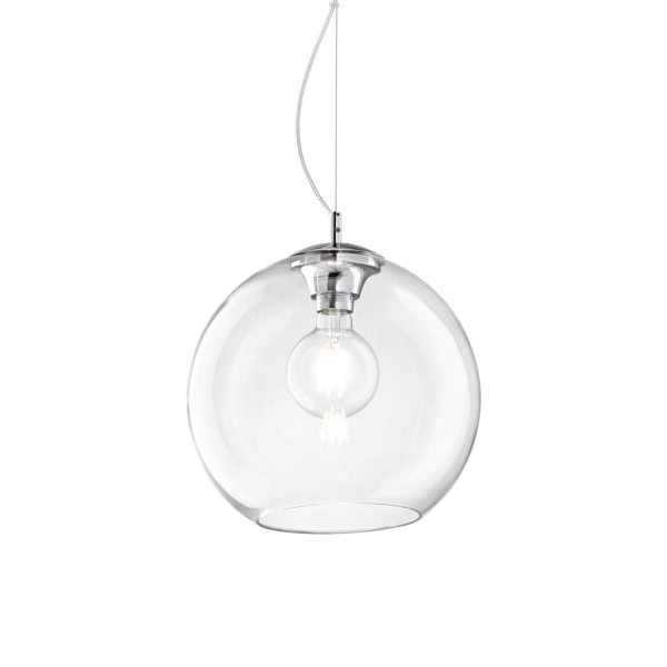 Pakabinamas šviestuvas NEMO SP1 D30 TRASPARENTE, 052809, Lima Design, Ideal Lux, Pakabinamas šviestuvas NEMO SP1 D30 TRASPARENTE, 052809