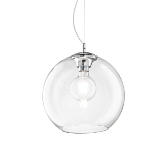 Pakabinamas šviestuvas NEMO SP1 D40 TRASPARENTE, 052816, Lima Design, Ideal Lux, Pakabinamas šviestuvas NEMO SP1 D40 TRASPARENTE, 052816