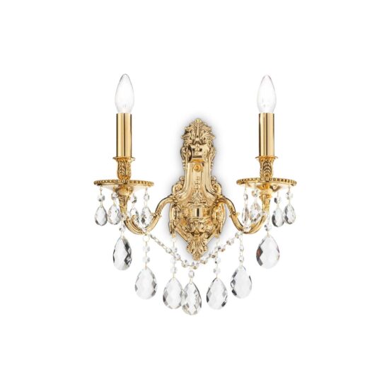 Sieninis šviestuvas GIOCONDA AP2 ORO, 060491, Lima Design, Ideal Lux, Sieninis šviestuvas GIOCONDA AP2 ORO, 060491