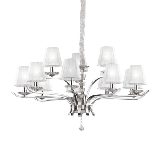 Pakabinamas šviestuvas PEGASO SP12 BIANCO, 066431, Lima Design, Ideal Lux, Pakabinamas šviestuvas PEGASO SP12 BIANCO, 066431