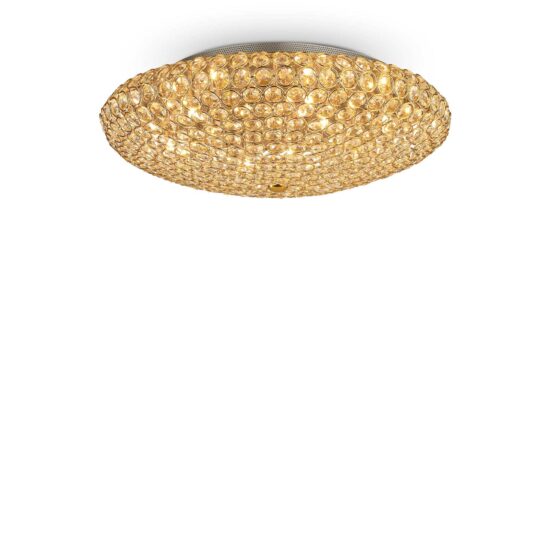 Lubinis šviestuvas KING PL9 ORO, 073262, Lima Design, Ideal Lux, Lubinis šviestuvas KING PL9 ORO, 073262