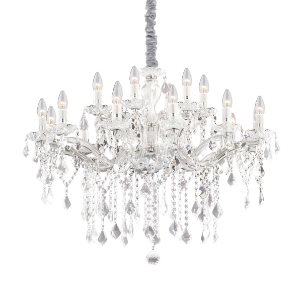 Pakabinamas šviestuvas FLORIAN SP18 CROMO, 075150, Lima Design, Ideal Lux, Pakabinamas šviestuvas FLORIAN SP18 CROMO, 075150