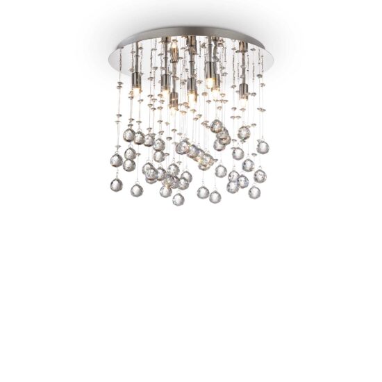 Lubinis šviestuvas MOONLIGHT PL8 CROMO, 077796, Lima Design, Ideal Lux, Lubinis šviestuvas MOONLIGHT PL8 CROMO, 077796