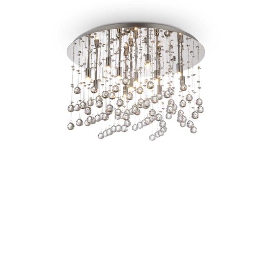 Lubinis šviestuvas MOONLIGHT PL12 CROMO, 077802, Lima Design, Ideal Lux, Lubinis šviestuvas MOONLIGHT PL12 CROMO, 077802