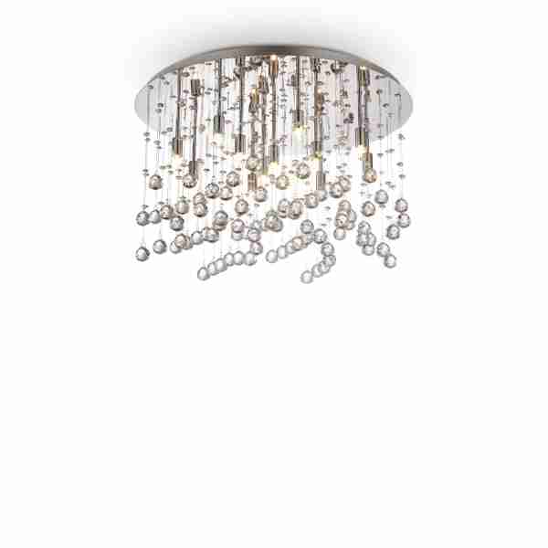 Lubinis šviestuvas MOONLIGHT PL12 CROMO, 077802, Lima Design, Ideal Lux, Lubinis šviestuvas MOONLIGHT PL12 CROMO, 077802