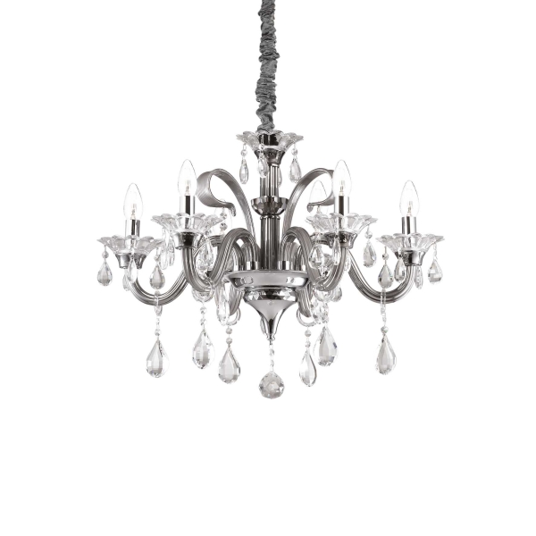 Pakabinamas šviestuvas COLOSSAL SP6 GRIGIO, 081502, Lima Design, Ideal Lux, Pakabinamas šviestuvas COLOSSAL SP6 GRIGIO, 081502