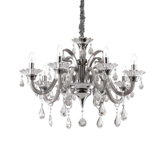 Pakabinamas šviestuvas COLOSSAL SP8 GRIGIO, 081519, Lima Design, Ideal Lux, Pakabinamas šviestuvas COLOSSAL SP8 GRIGIO, 081519