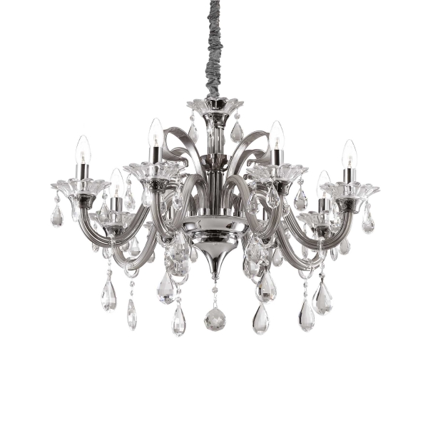 Pakabinamas šviestuvas COLOSSAL SP8 GRIGIO, 081519, Lima Design, Ideal Lux, Pakabinamas šviestuvas COLOSSAL SP8 GRIGIO, 081519