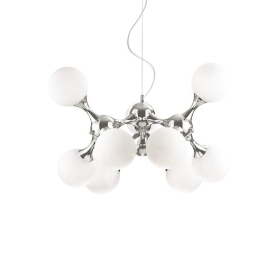 Pakabinamas šviestuvas NODI SP9 BIANCO, 082059, Lima Design, Ideal Lux, Pakabinamas šviestuvas NODI SP9 BIANCO, 082059