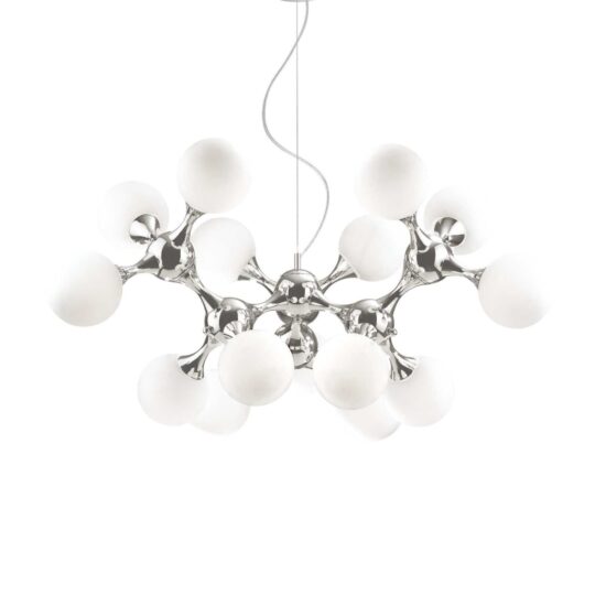 Pakabinamas šviestuvas NODI SP15 BIANCO, 082073, Lima Design, Ideal Lux, Pakabinamas šviestuvas NODI SP15 BIANCO, 082073