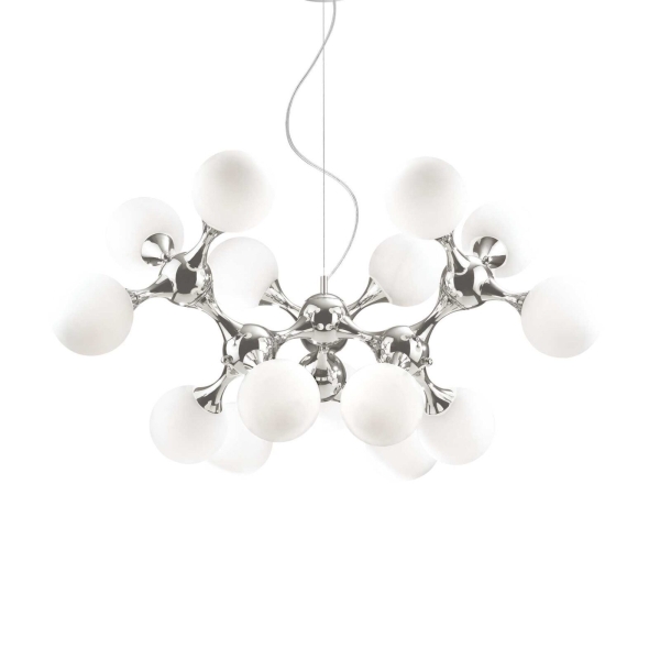 Pakabinamas šviestuvas NODI SP15 BIANCO, 082073, Lima Design, Ideal Lux, Pakabinamas šviestuvas NODI SP15 BIANCO, 082073