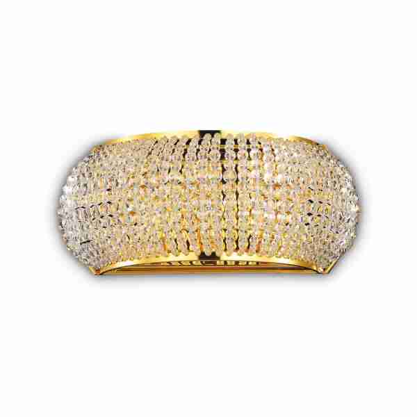 Sieninis šviestuvas PASHA' AP3 ORO, 082288, Lima Design, Ideal Lux, Sieninis šviestuvas PASHA' AP3 ORO, 082288