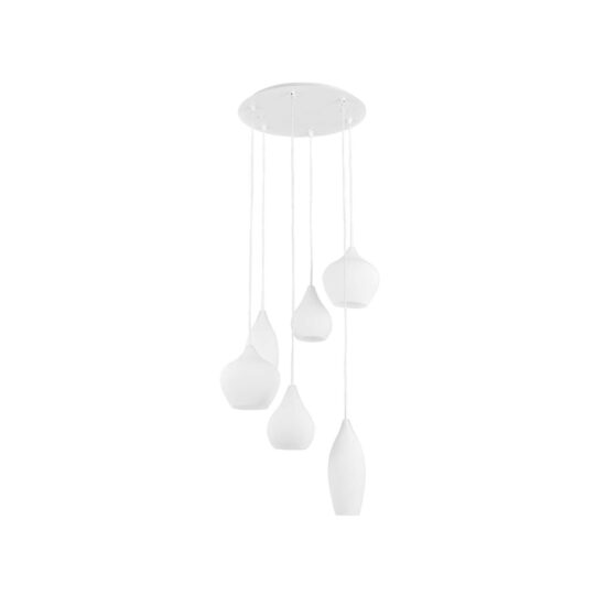 Pakabinamas šviestuvas SOFT SP6 BIANCO, 087818, Lima Design, Ideal Lux, Pakabinamas šviestuvas SOFT SP6 BIANCO, 087818