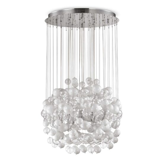 Pakabinamas šviestuvas BOLLICINE SP14 BIANCO, 087924, Lima Design, Ideal Lux, Pakabinamas šviestuvas BOLLICINE SP14 BIANCO, 087924