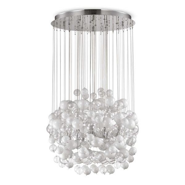 Pakabinamas šviestuvas BOLLICINE SP14 BIANCO, 087924, Lima Design, Ideal Lux, Pakabinamas šviestuvas BOLLICINE SP14 BIANCO, 087924