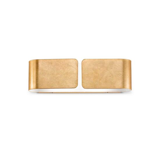 Sieninis šviestuvas CLIP AP2 SMALL ORO, 088266, Lima Design, Ideal Lux, Sieninis šviestuvas CLIP AP2 SMALL ORO, 088266