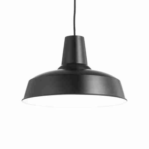 Pakabinamas šviestuvas MOBY SP1 NERO, 093659, Lima Design, Ideal Lux, Pakabinamas šviestuvas MOBY SP1 NERO, 093659