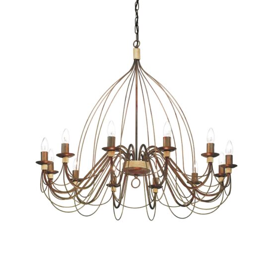 Pakabinamas šviestuvas CORTE SP12 RUGGINE, 097671, Lima Design, Ideal Lux, Pakabinamas šviestuvas CORTE SP12 RUGGINE, 097671