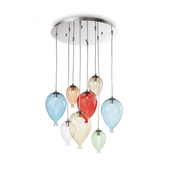 Pakabinamas šviestuvas CLOWN SP8 COLOR, 100944, Lima Design, Ideal Lux, Pakabinamas šviestuvas CLOWN SP8 COLOR, 100944
