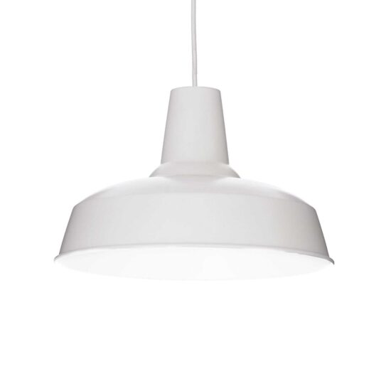 Pakabinamas šviestuvas MOBY SP1 BIANCO, 102047, Lima Design, Ideal Lux, Pakabinamas šviestuvas MOBY SP1 BIANCO, 102047