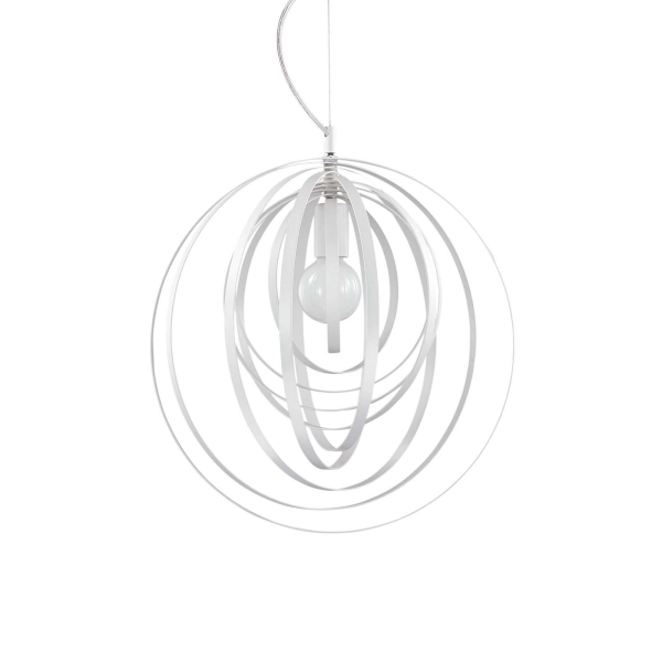 Pakabinamas šviestuvas DISCO SP1 BIANCO, 103723, Lima Design, Ideal Lux, Pakabinamas šviestuvas DISCO SP1 BIANCO, 103723