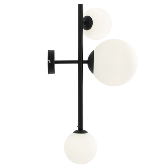 Sieninis šviestuvas DIONE 3 BLACK, Lima Design, Aldex, Sieninis šviestuvas DIONE 3 BLACK