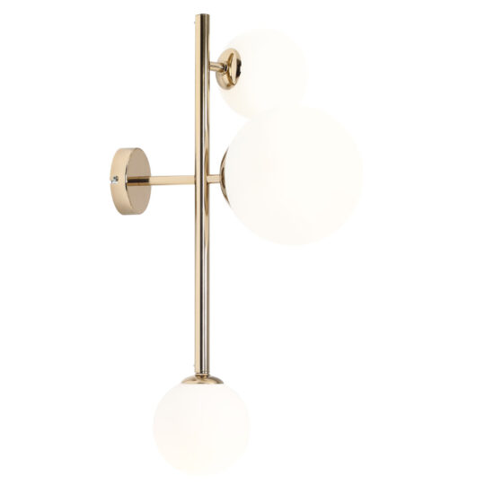 Sieninis šviestuvas DIONE 3 GOLD, Lima Design, Aldex, Sieninis šviestuvas DIONE 3 GOLD