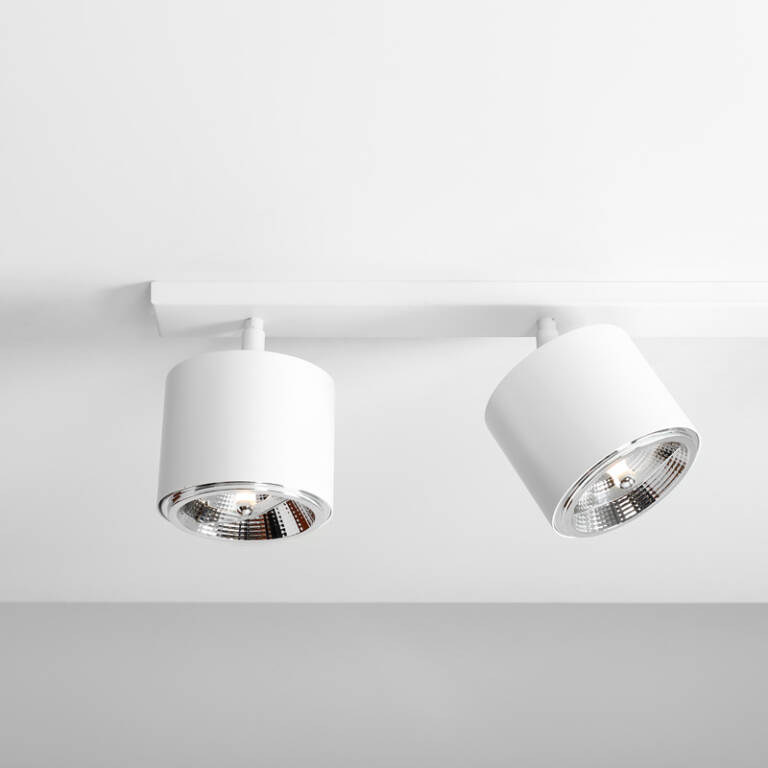 Lubinis šviestuvas BOT 2x2 WHITE, Lima Design, Aldex, Lubinis šviestuvas BOT 2x2 WHITE