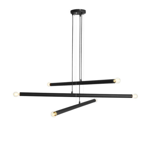Pakabinamas šviestuvas TUBO 6 BLACK, Lima Design, Aldex, Pakabinamas šviestuvas TUBO 6 BLACK