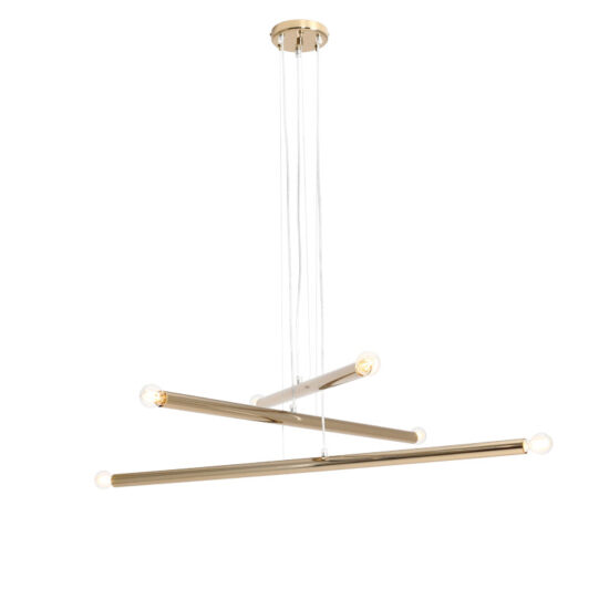 Pakabinamas šviestuvas TUBO 6 GOLD, Lima Design, Aldex, Pakabinamas šviestuvas TUBO 6 GOLD