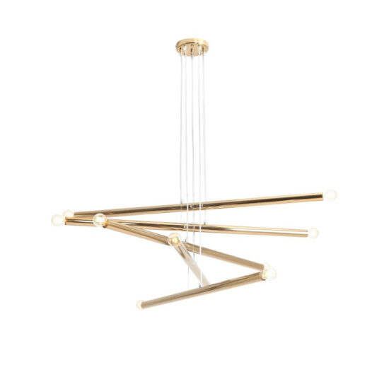 Pakabinamas šviestuvas TUBO 10 GOLD, Lima Design, Aldex, Pakabinamas šviestuvas TUBO 10 GOLD